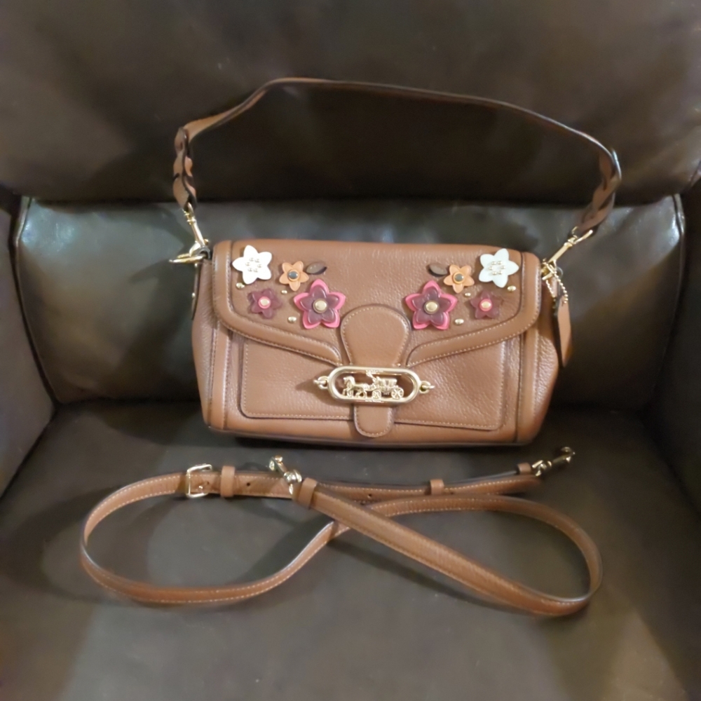 Coach Jade Floral Embellished Bag NWOT
